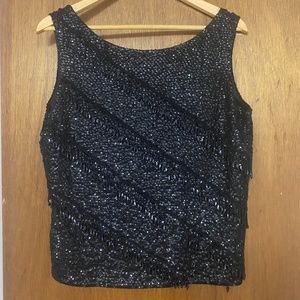 Beaded flapper top